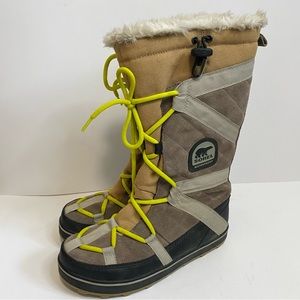 SOREL Glacy Explorer Snow Boots Waterproof Tall Women's Size 8